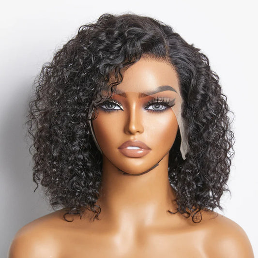 Bailey Hair Company Pre-Plucked 13x4 Lace Front Curly Bob Wig 150% Density