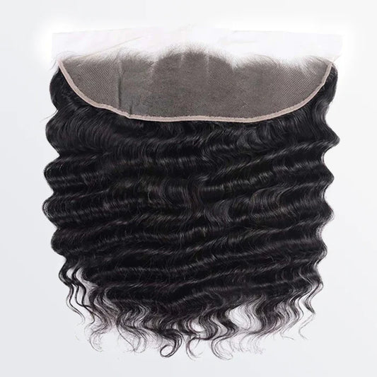 Bailey Hair Company 14-20 Inch 13" x 4" Loose Deep Wavy Free Parted Frontal #1B Natural Black