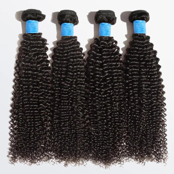 Bailey Hair Company 10-30 Inch Kinky Curly Virgin Brazilian Hair #1B Natural Black