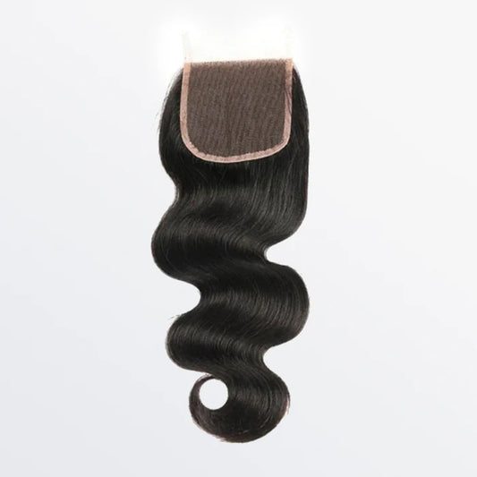 Bailey Hair Company 14-20 Inch 4" x 4" HD Body Wave Free Parted Lace Closure #1B Natural Black