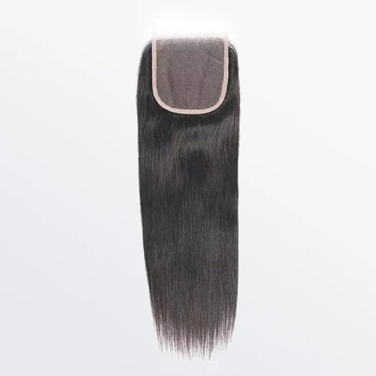 Bailey Hair Company 14-20 Inch 5" x 5" HD Straight Free Parted Lace Closure #1B Natural Black