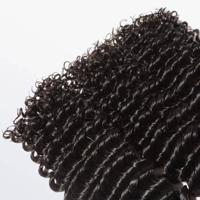 Bailey Hair Company 10-30 Inch Deep Curly Virgin Brazilian Hair #1B Natural Black