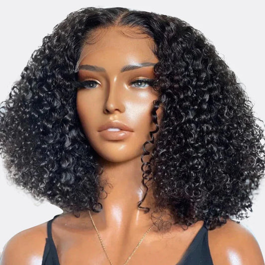 Bailey Hair Company 5x5 HD Real Swiss Lace Kinky Curly Glueless Closure Wig