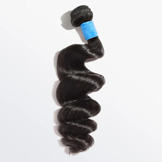 Bailey Hair Company 10-30 Inch Loose Wavy Virgin Brazilian Hair #1B Natural Black