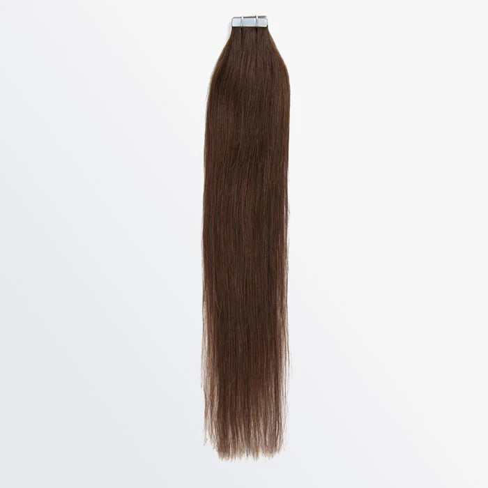 Bailey Hair Company Premium Quality Straight Tape In Remy Hair Extensions #4 Chocolate Brown