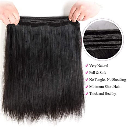 Straight Indian Virgin Human Hair Bundle(Premium)