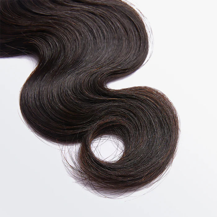 Bailey Hair Company 10-30 Inch 12A Premium Raw Indian Hair Body Wavy #1B Natural Black｜One Bundle