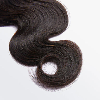 Bailey Hair Company 10-30 Inch 12A Premium Raw Indian Hair Body Wavy #1B Natural Black｜One Bundle