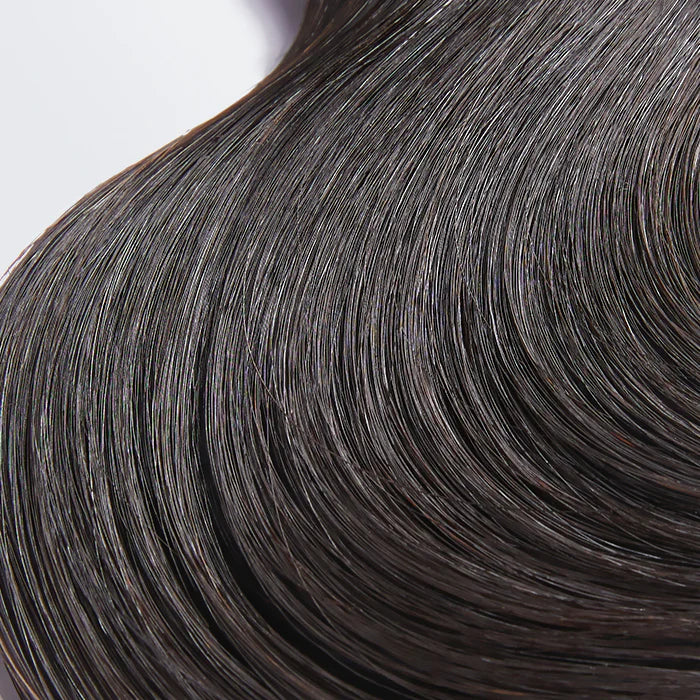 Bailey Hair Company 10-30 Inch 12A Premium Raw Indian Hair Body Wavy #1B Natural Black｜One Bundle