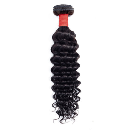 Riverwood Deep Wave Indian Virgin Human Hair Bundle(Premium)