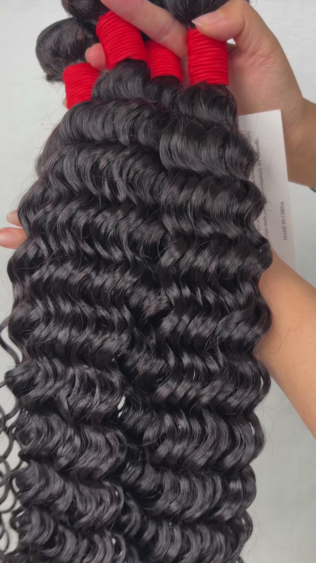Riverwood Deep Wave Indian Virgin Human Hair Bundle(Premium)