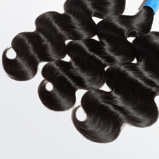 Bailey Hair Company 10-40 Inch Body Wavy Virgin Brazilian Hair #1B Natural Black