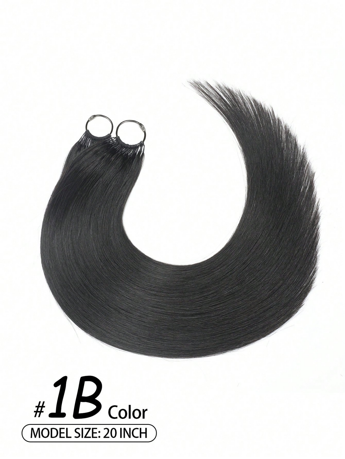 24“ Straight Feather Crochet Human Hair Extension