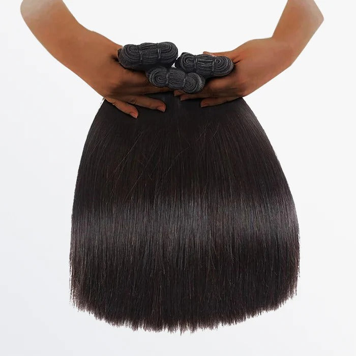 14-30 Inches Raw Vietnam Hair Bundles Straight #1B Natural Black