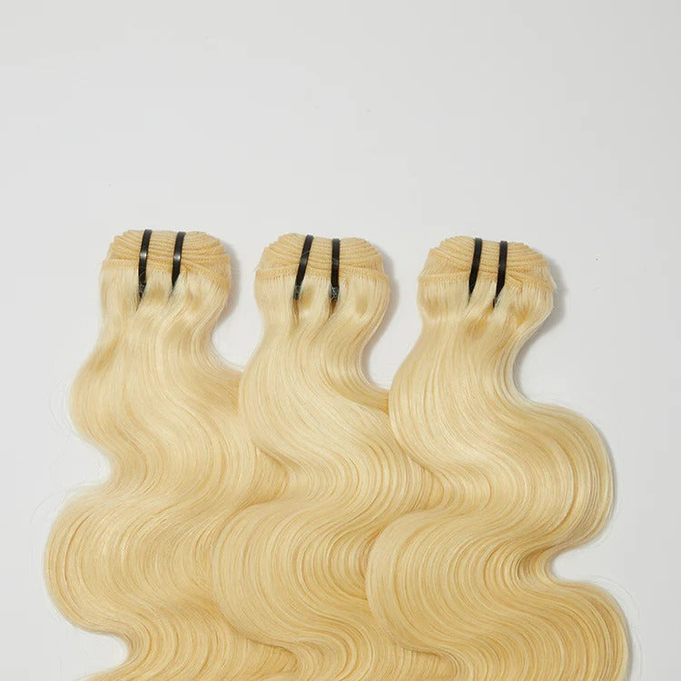 12-30 Inch 12A Raw Hair #613 Lightest Blonde Body Wavy