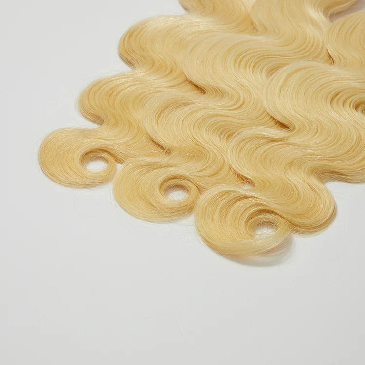 12-30 Inch 12A Raw Hair #613 Lightest Blonde Body Wavy