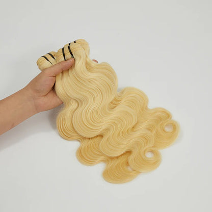 12-30 Inch 12A Raw Hair #613 Lightest Blonde Body Wavy