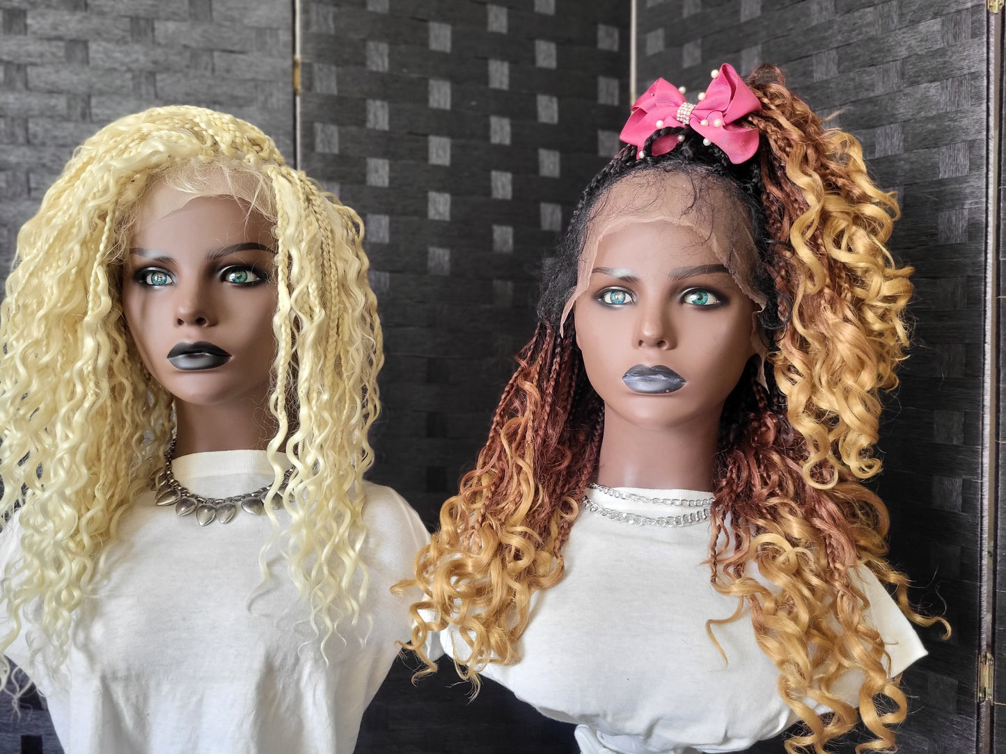 Copper braid custom wig unit